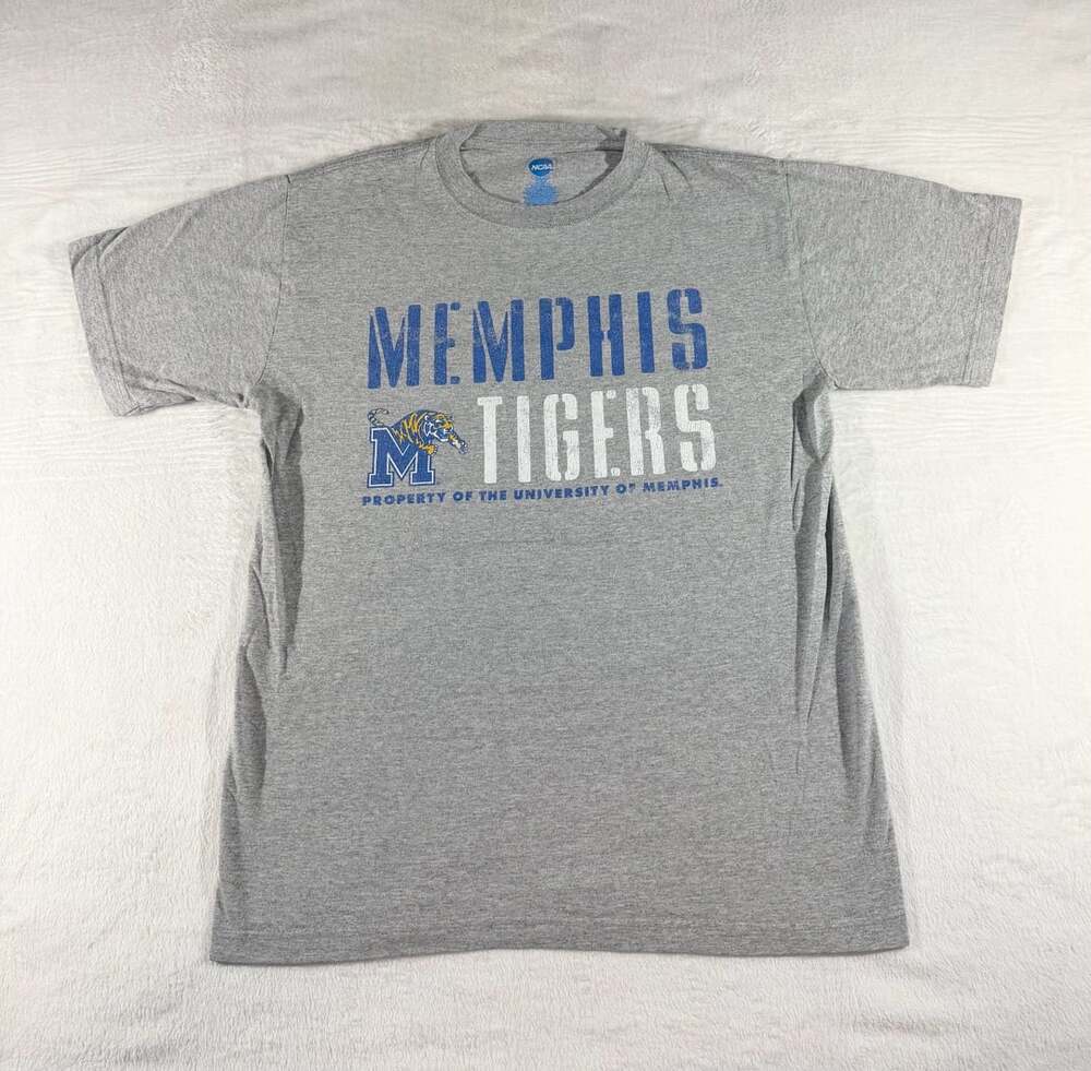 NCAA Memphis Tigers Men's Heather Gray Short Sleeve T-Shirt